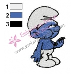Greedy Smurfs Embroidery Design